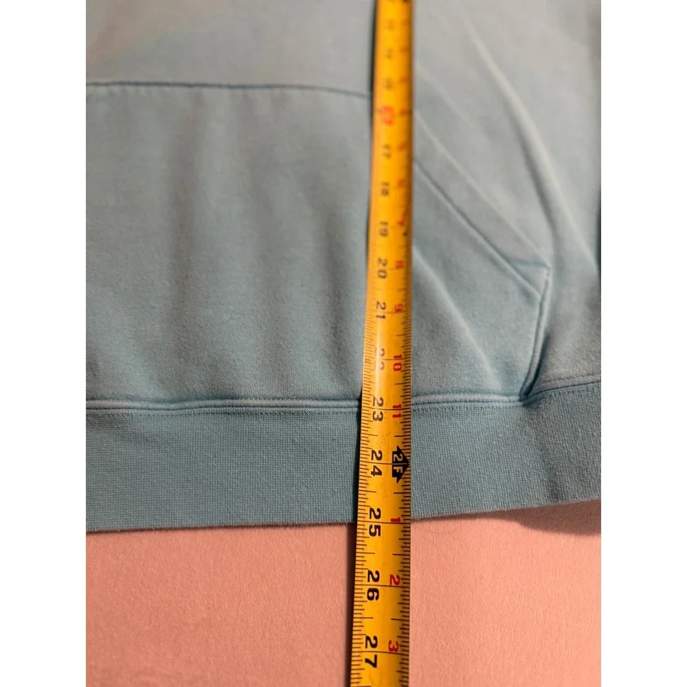Nike Sportswear Essential Hoodie Light Blue Futura Logo Fleece Pullover Mens M